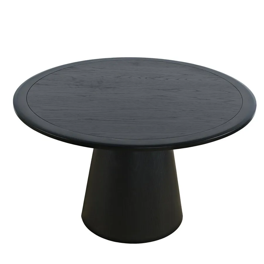 Stół okrągły AVOLA 127 cm - czarny