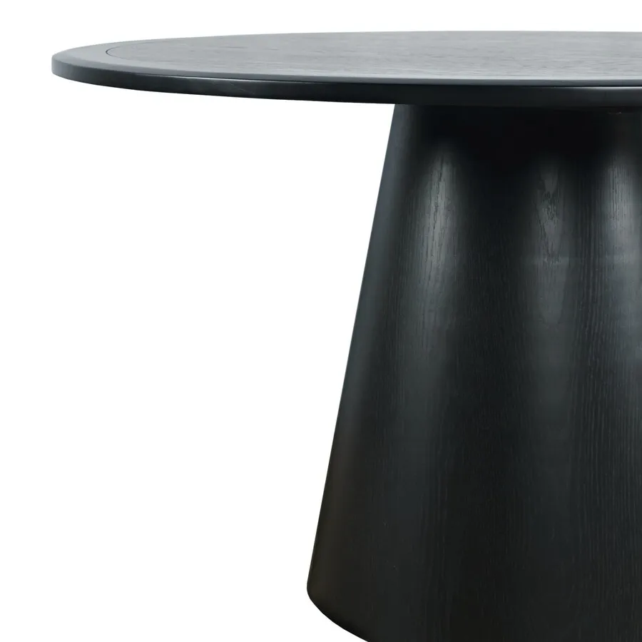 Stół okrągły AVOLA 127 cm - czarny
