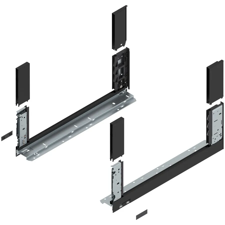 Bok szuflady LEGRABOX, wysokość C (177 mm), dł.=500 mm, lewy/prawy, do LEGRABOX free+czarny mat*P/U: 1/5