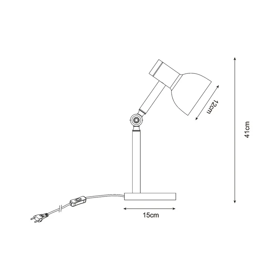 Lampa stołowa BALBO T22004B-WH - biały/naturalny