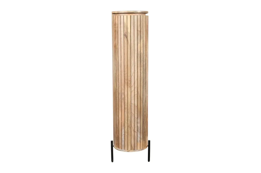 Drewniana komoda wysoka HS-09-MN - mango naturalne