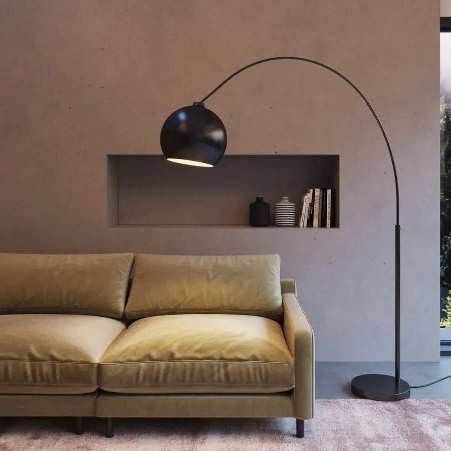 Lampa podłogowa LOUNGE SMALL DEAL ECO - czarny mat