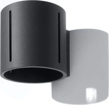 Kinkiet aluminiowy czarny 10 cm