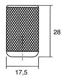 Gałka GRAF 0109/17 efekt stali nierdzewnej Viefe