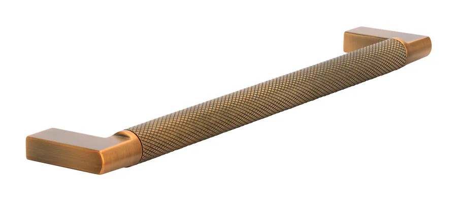 Uchwyt 2457 - mosiądz antyczny szczotkowany patynowany / rozstaw 192 mm