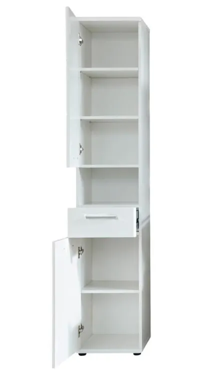 Słupek łazienkowy lewy/prawy MONTE Bathroom - biały połysk