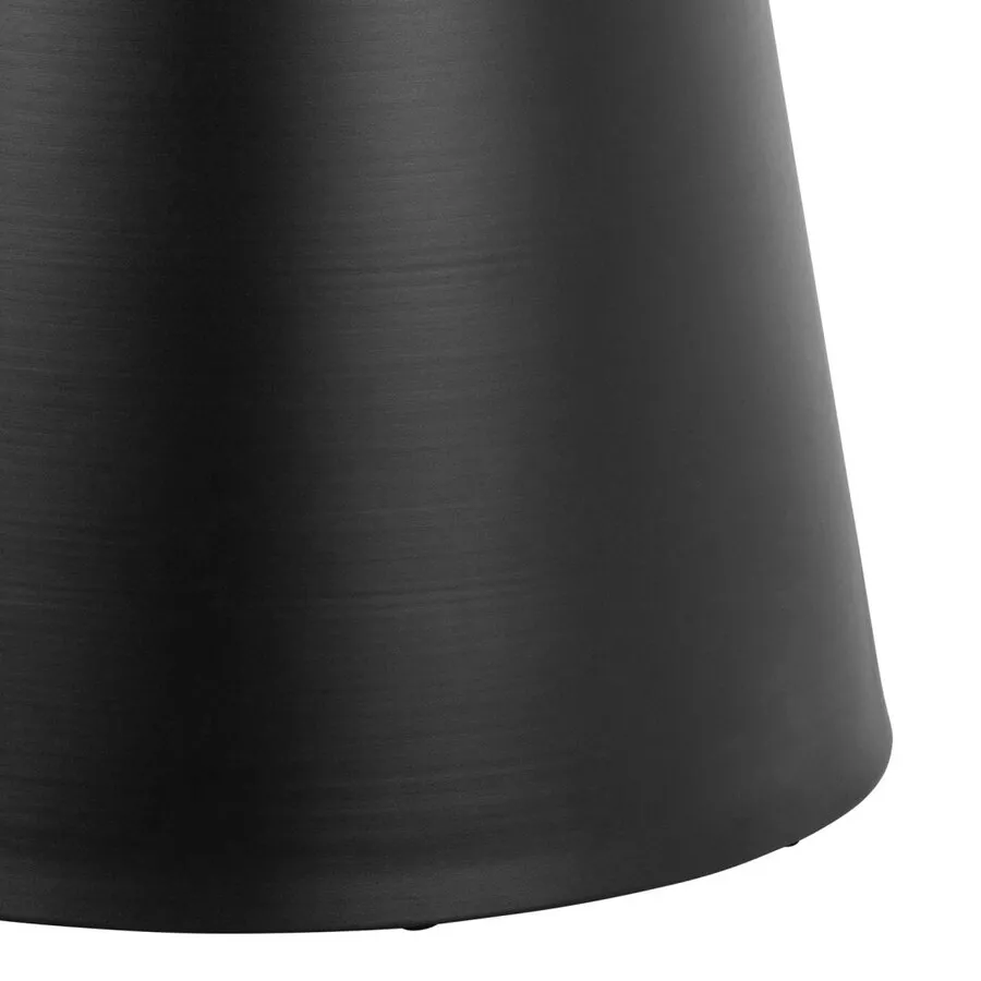 Stół okrągły SOLI 120 cm - dąb/czarny