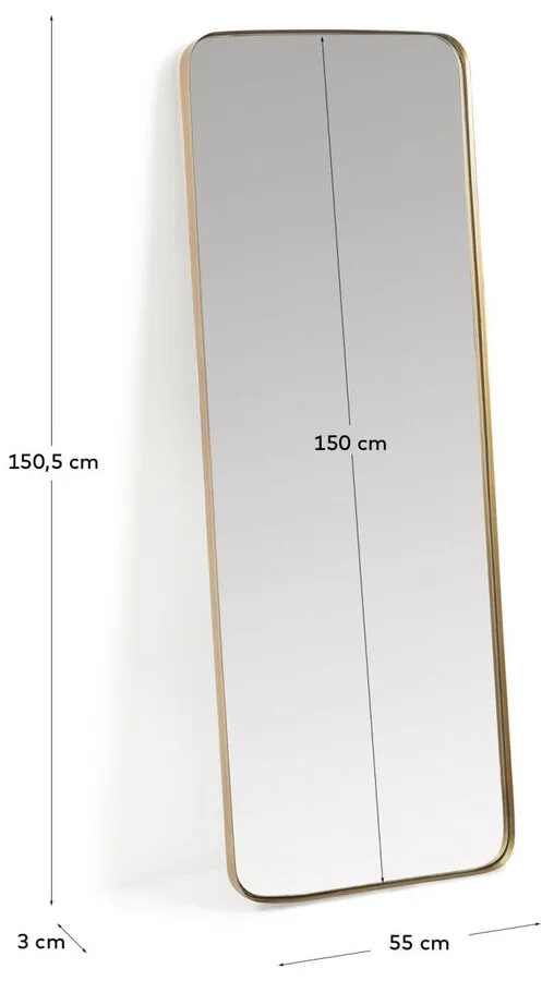 Lustro ścienne MARCO 55x150,5 - złoty antyczny