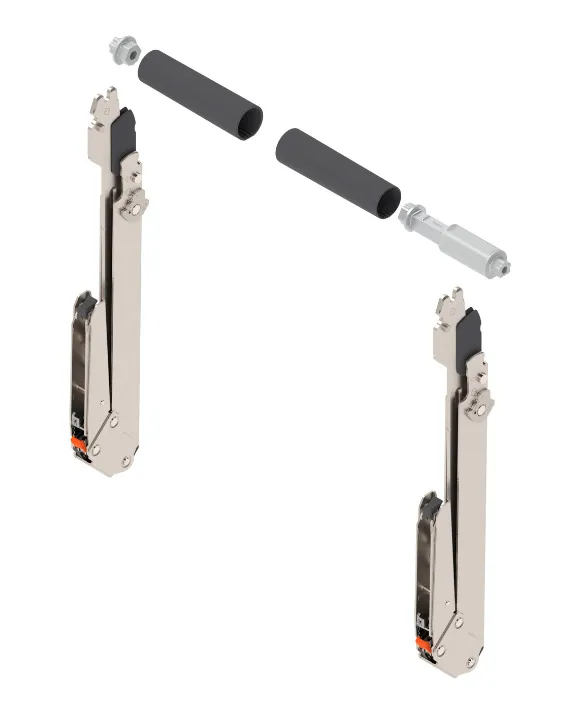 AVENTOS HL TOP do frontów nad korpusem, podnośnik (zestaw), wys. korpusu=390-540 mm, symetryczny+niklowany*P/U: 1