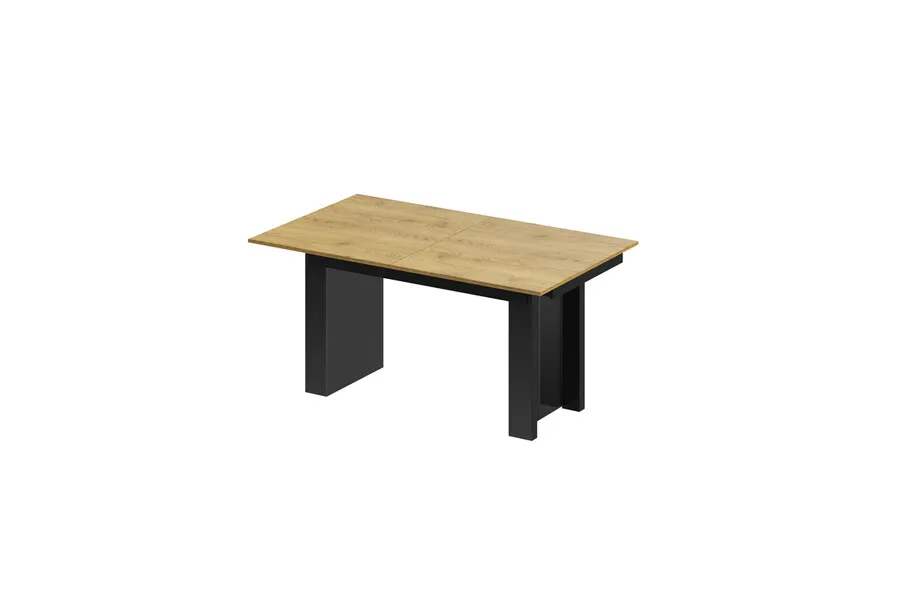 Stół rozkładany MAGRO 170/410x100 - dąb słoneczny/czarny