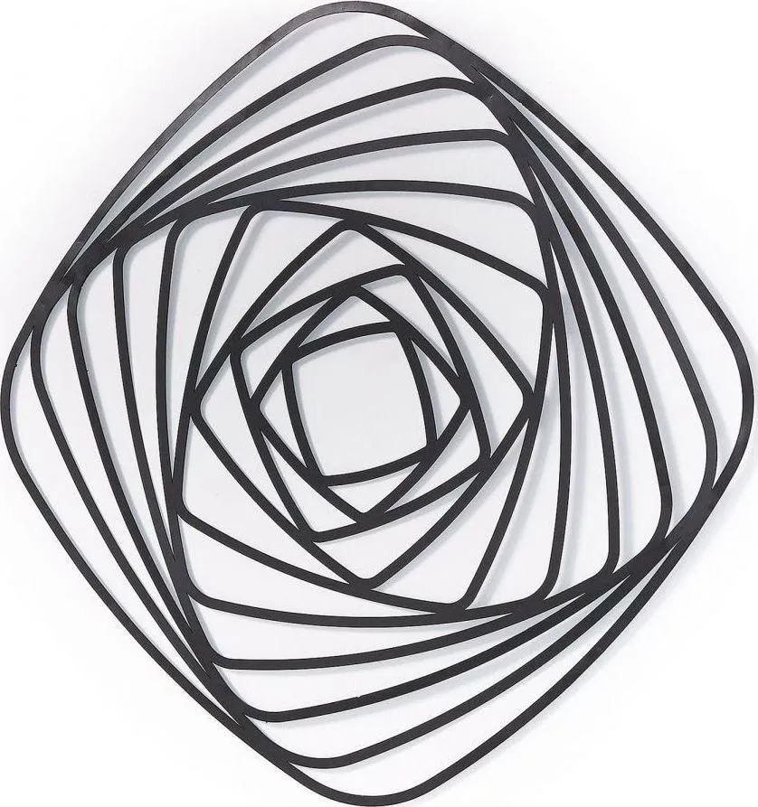 Panel ścienny metalowy czarny 69x1 cm