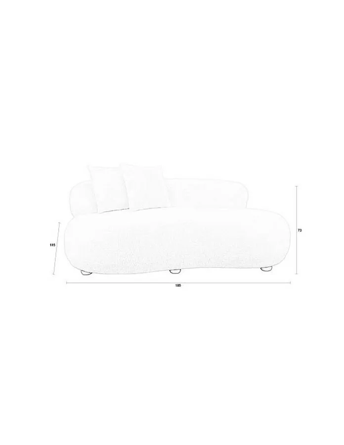 Sofa 2-osobowa NOXX - biały