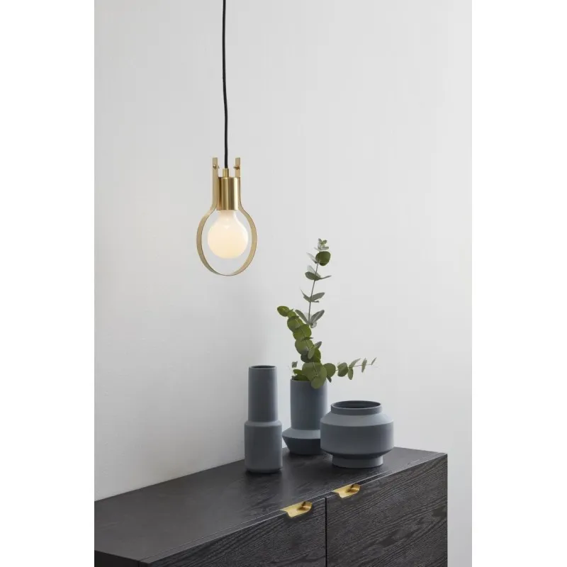 Lampa wisząca/stołowa metalowa OSHTEL - złoty