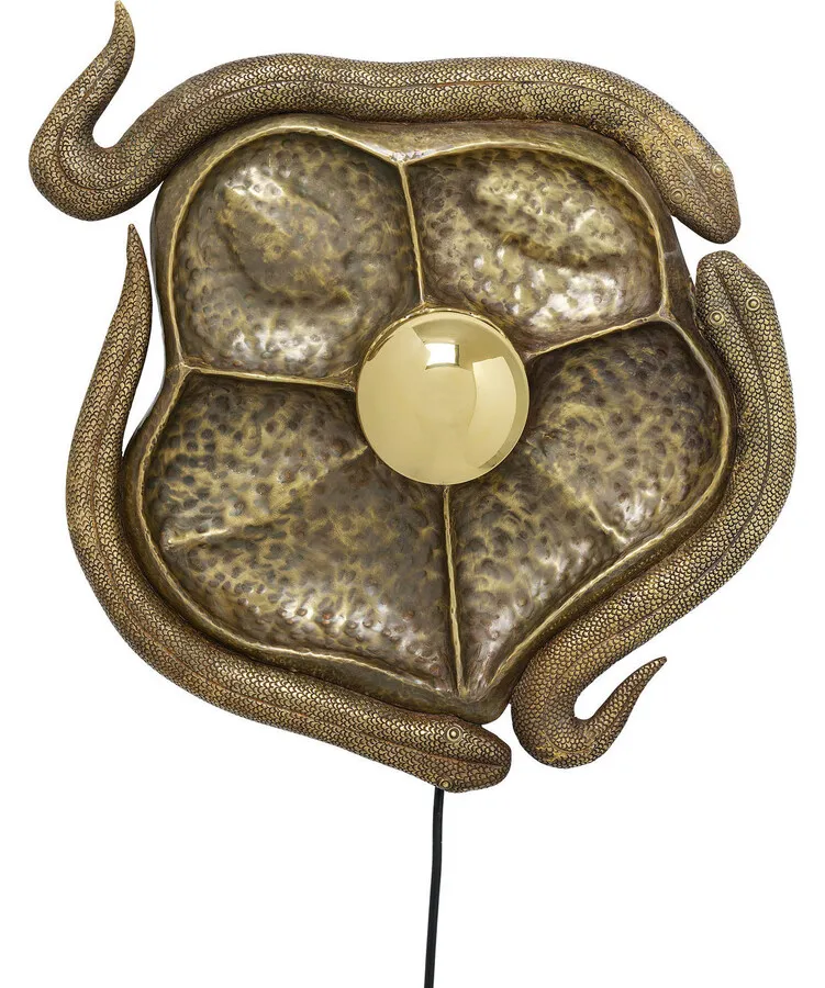 Kinkiet Snake 56x65 cm złoty