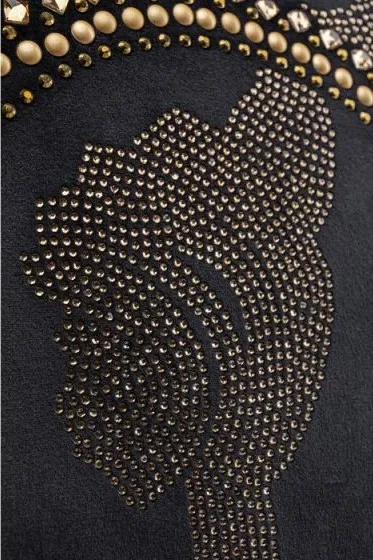 Poduszka dekoracyjna DIAMOND MEDALLION 45x45 - czarny