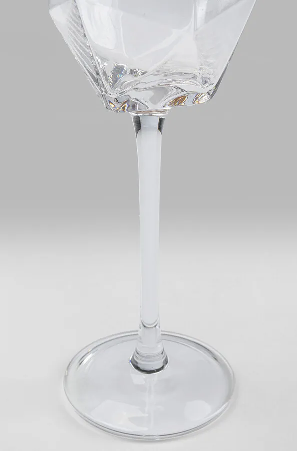 Kieliszek do szampana DIAMOND GOLD RIM - transparentny