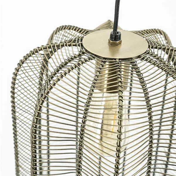 Lampa wisząca metalowa CARBO - złoty