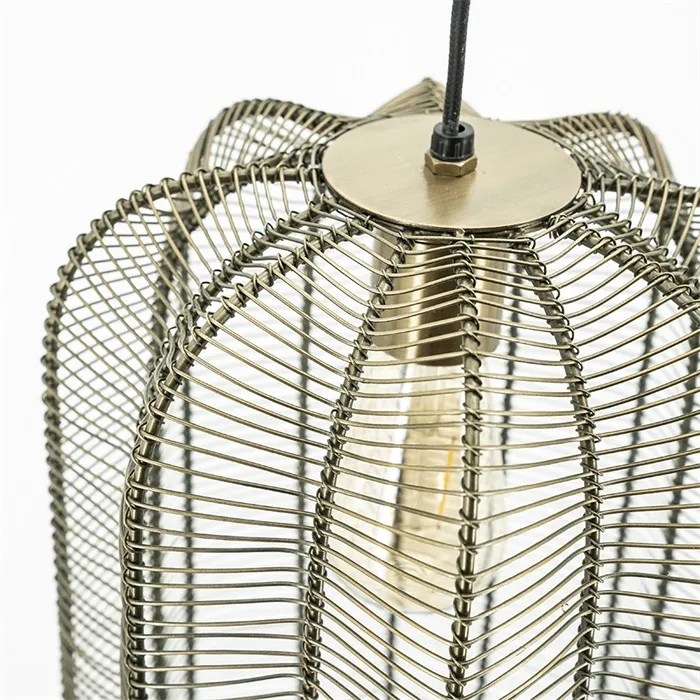 Lampa wisząca metalowa CARBO - złoty