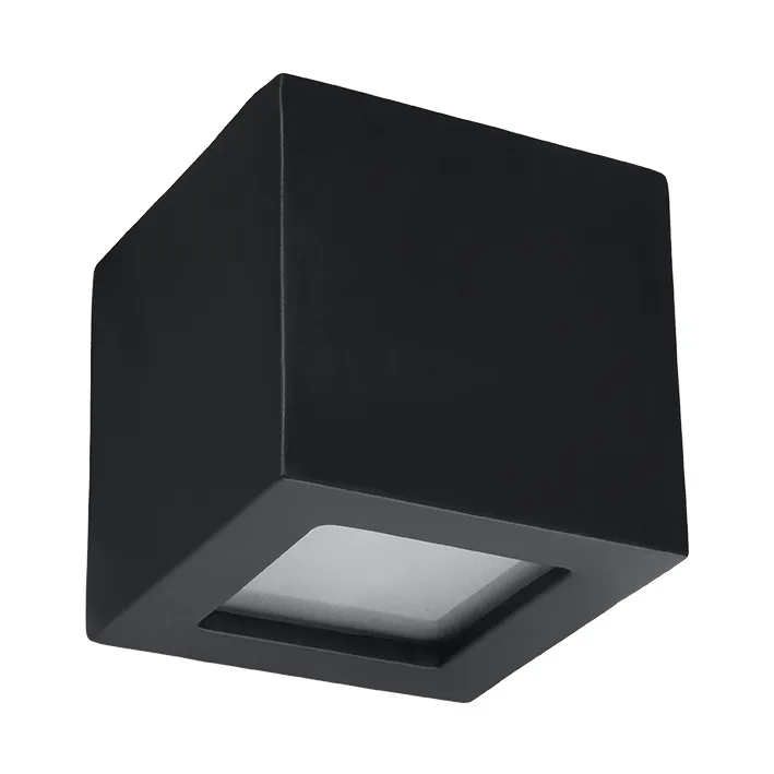 Kinkiet kwadratowy LEO - czarny