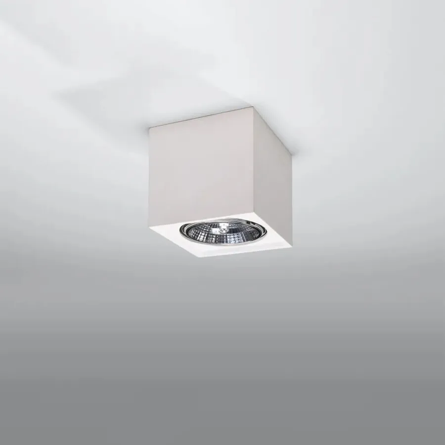 Spot kwadratowy SEIDA - biały