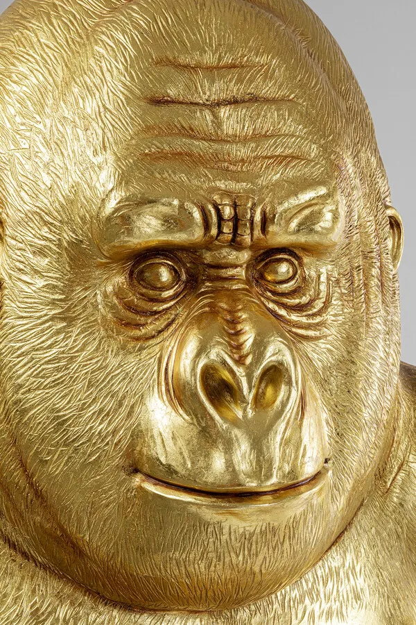 Dekoracja stojąca XXXL GORILLA - złoty