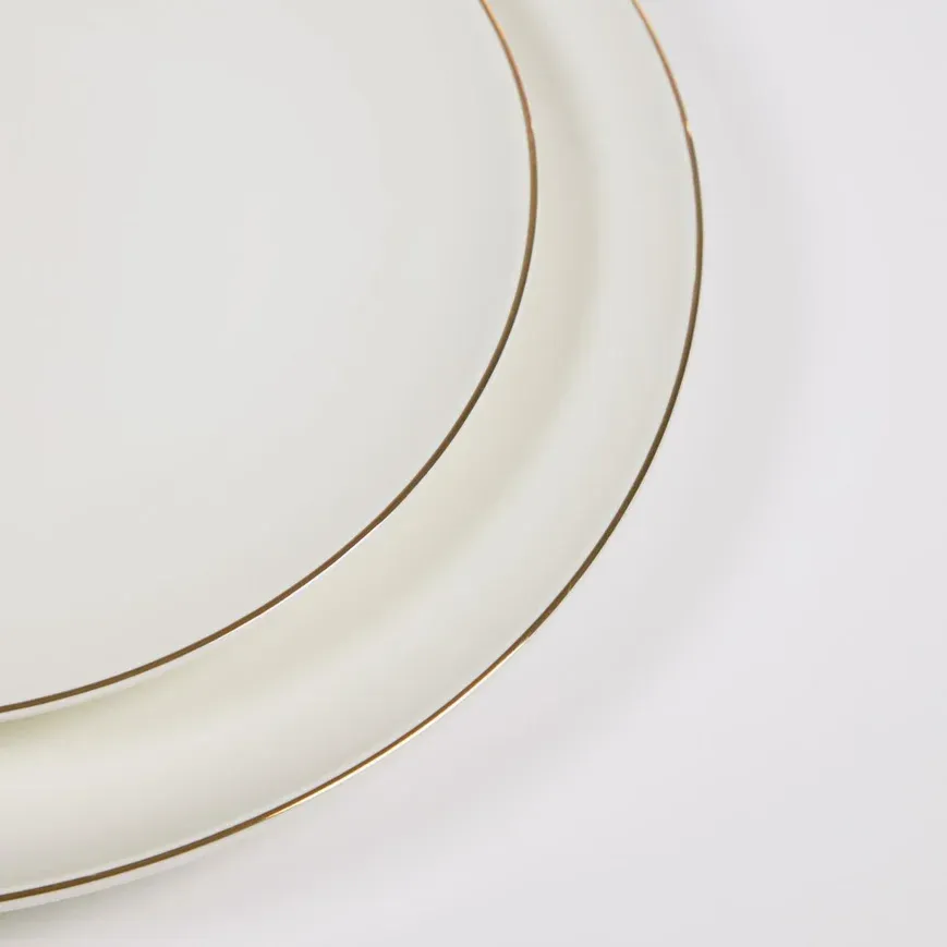 Talerz obiadowy porcelanowy biały 27 cm
