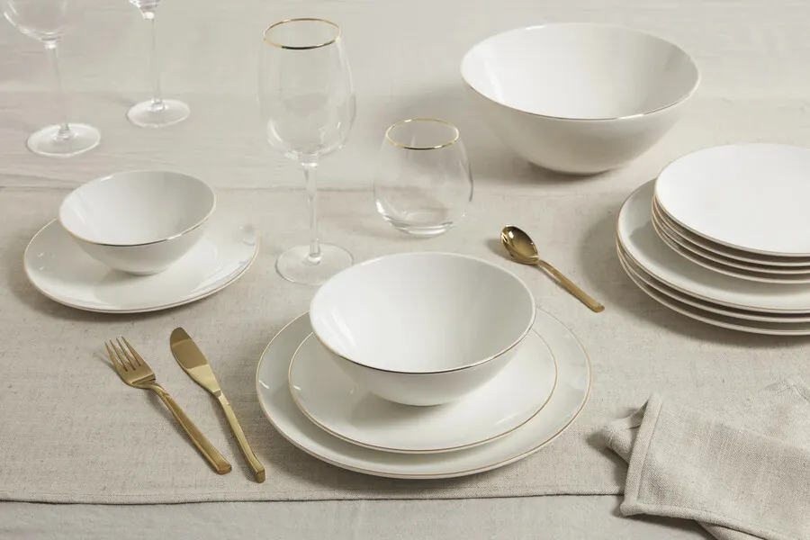 Talerz obiadowy porcelanowy biały 27 cm
