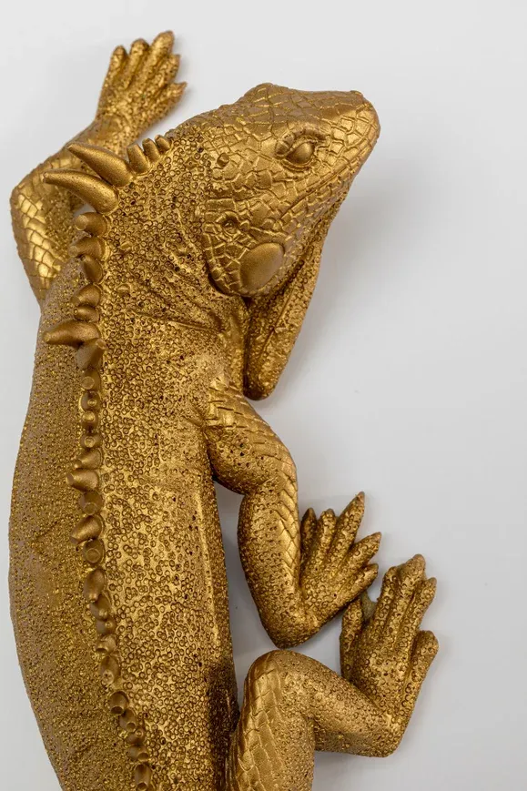 Dekoracja ścienna LIZARD - złoty