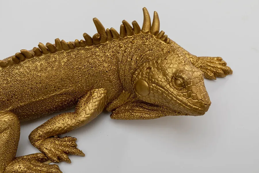 Dekoracja ścienna LIZARD - złoty