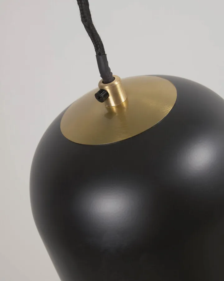 Lampa wisząca metalowa EULOGIA - czarny
