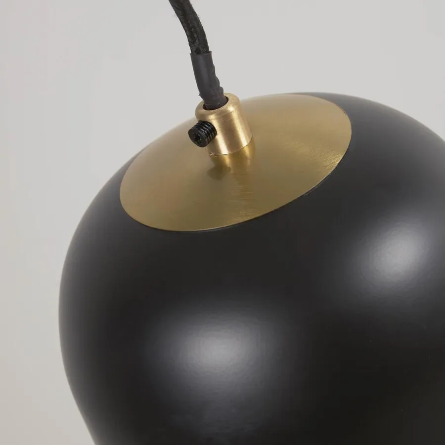 Lampa wisząca metalowa EULOGIA - czarny