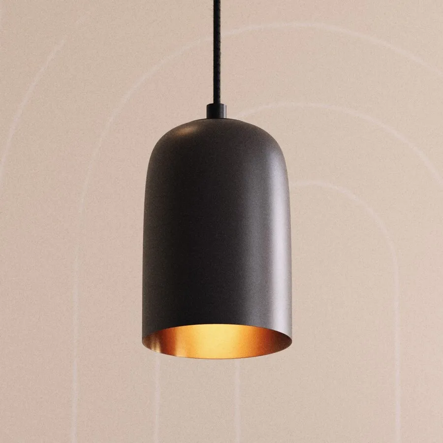 Lampa wisząca metalowa EULOGIA - czarny