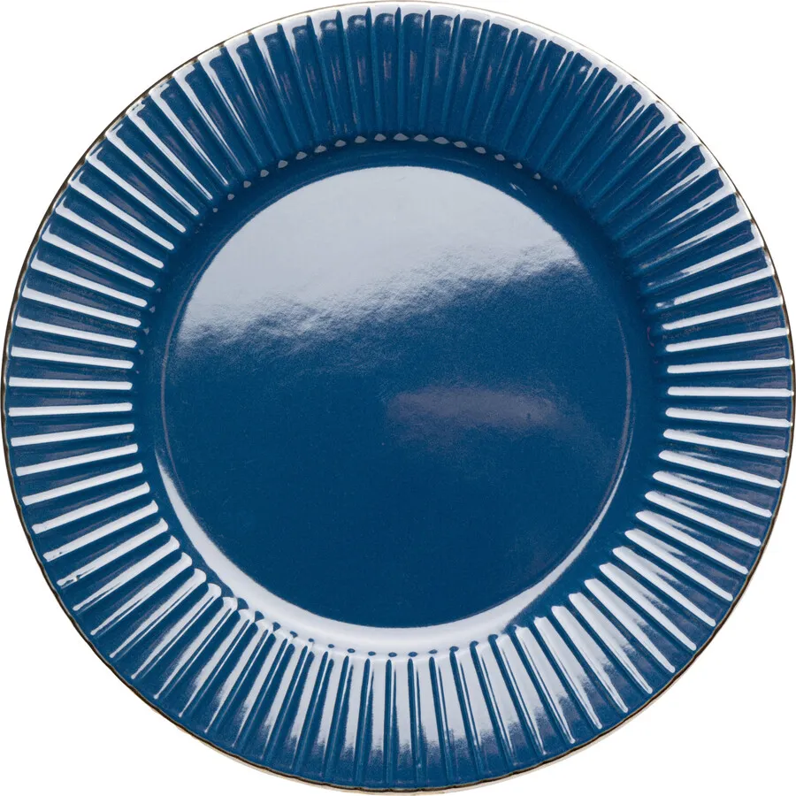 Talerz obiadowy MUSE 27 cm - niebieski