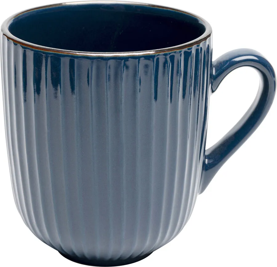 Kubek ceramiczny MUSE 360 ml - niebieski