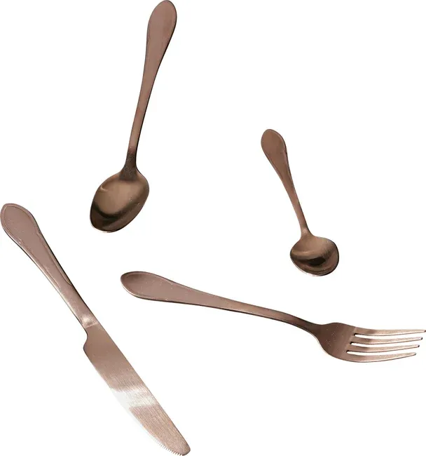 Zestaw 16 sztućców CUCINA - miedziany mat