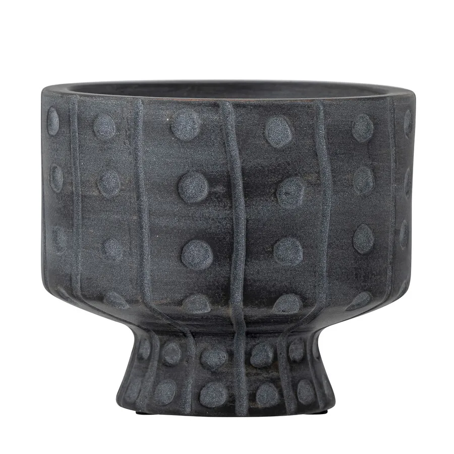 Doniczka ceramiczna RANE - ciemny szary