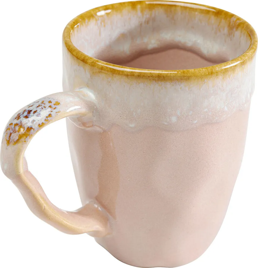 Kubek z uchem NALA 370 ml - różowy