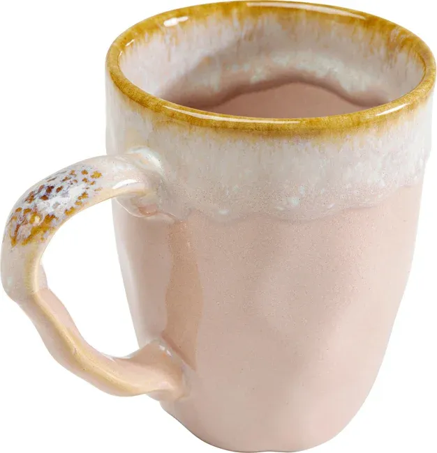 Kubek z uchem NALA 370 ml - różowy