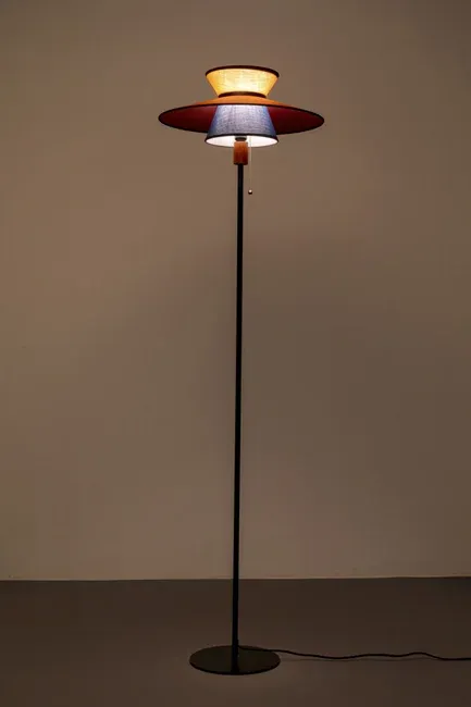 Lampa podłogowa RIVA 160 - brązowy/czarny