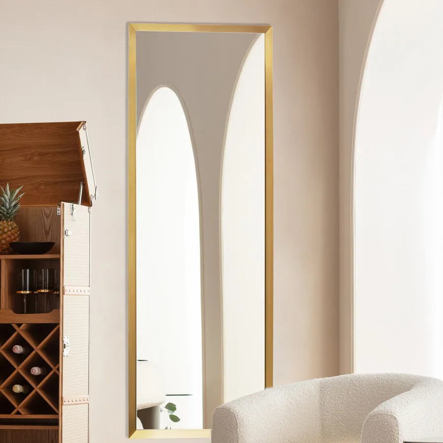 Lustro wiszące AREZZO BRASS 70x200 - złoty