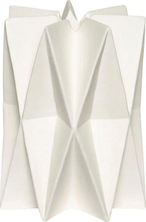Świecznik ceramiczny biały 10x14 cm