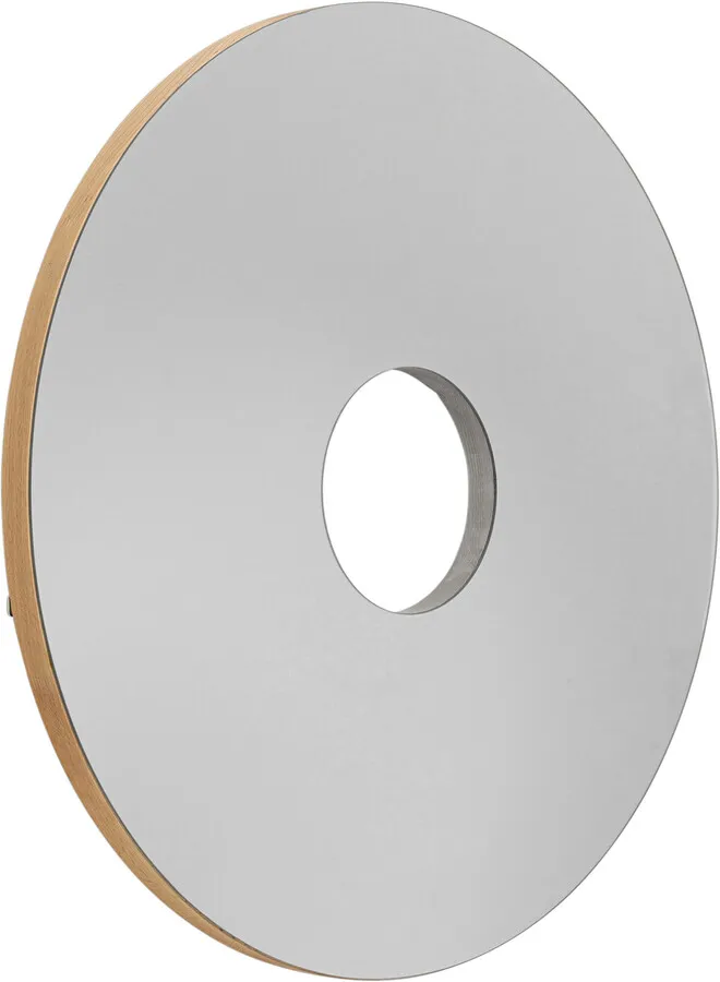 Lustro okrągłe wiszące CLEO 100 cm - dąb