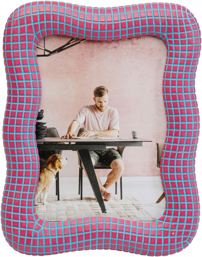 Ramka na zdjęcia WAVY 18x23 - różowy