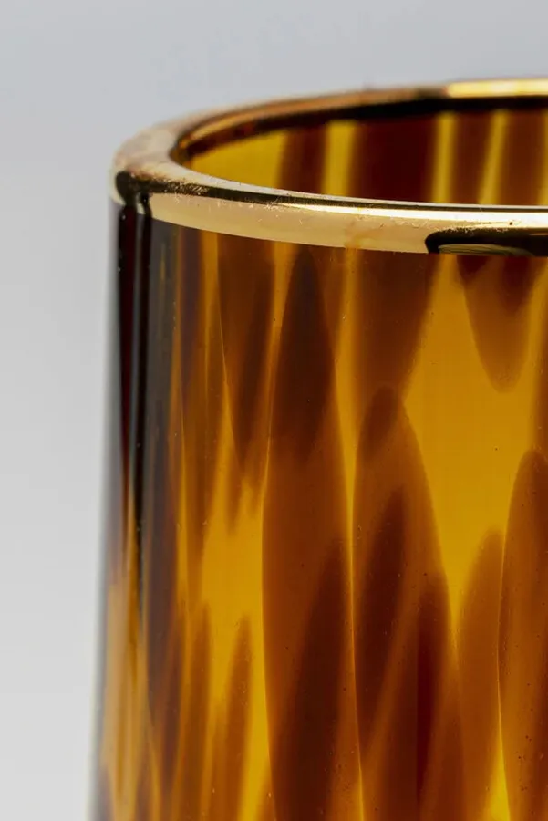 Kieliszek do szampana CARAMEL 210 ml - brązowy/transparentny