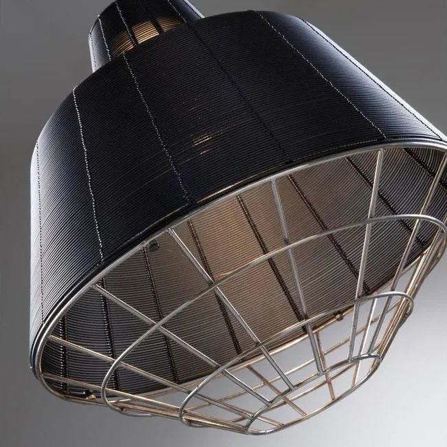 Lampa wisząca metalowa DARWIN - czarny