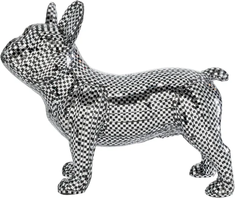 Figurka dekoracyjna BULLDOG DISCO 36 - lustrzany