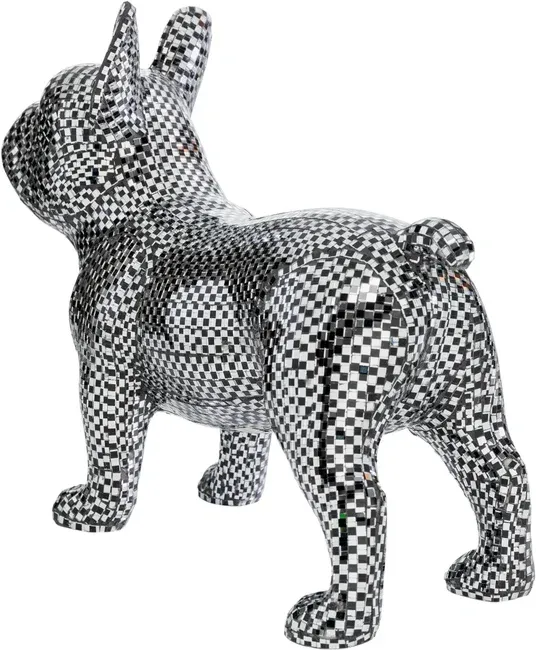 Figurka dekoracyjna BULLDOG DISCO 36 - lustrzany