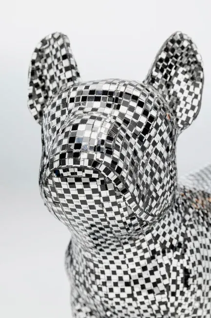Figurka dekoracyjna BULLDOG DISCO 36 - lustrzany