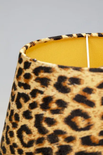 Lampa stołowa DONNA LEO - panterka/złoty