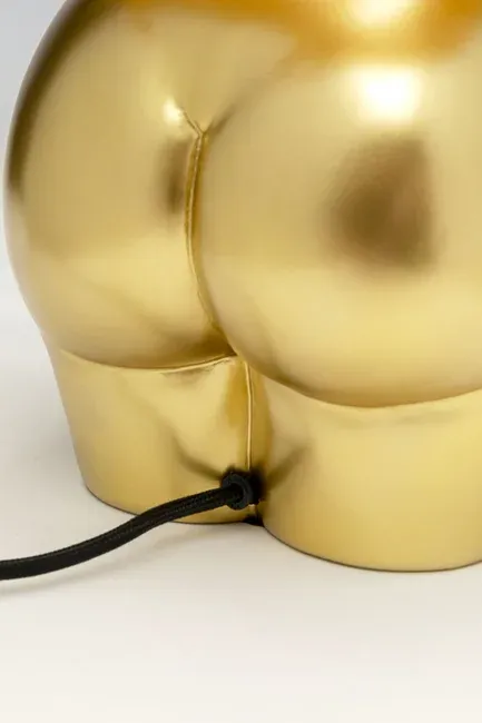 Lampa stołowa DONNA LEO - panterka/złoty